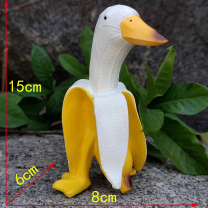 Quirky Garden Duck Decoration Resin Figure 17cm