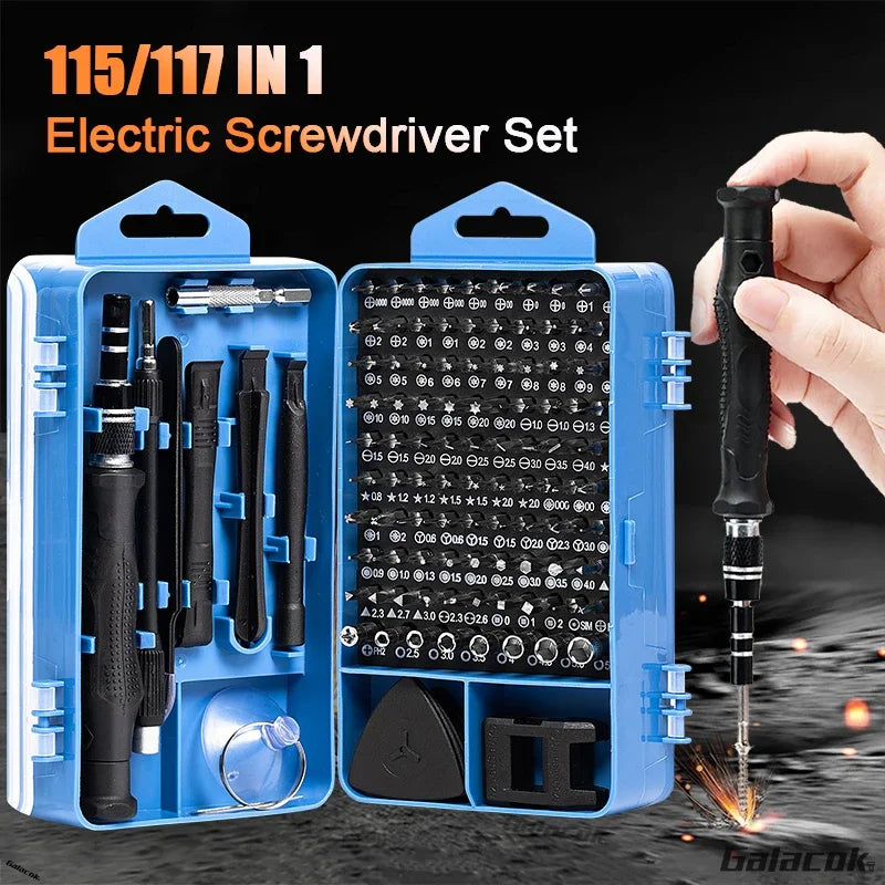 Ultimate 115-Piece Screwdriver Kit For DIY Home Repair - Luxicro