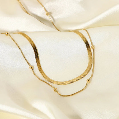 Luxury Bar Chain Stacked Necklace Set