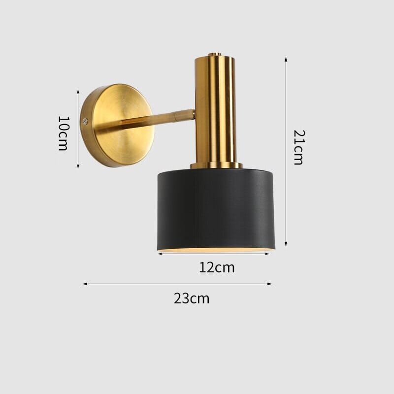 Luxury Gold Black LED Wall Lamp Modern Lighting