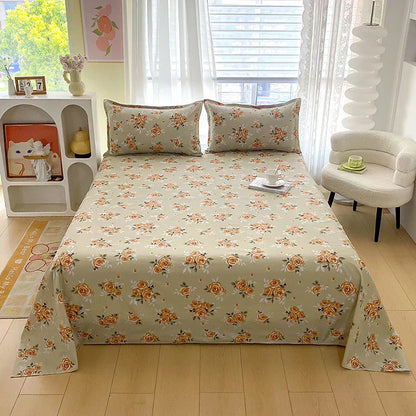 Comfortable Floral Pattern Bed Sheet Set