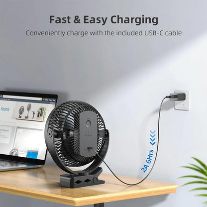 Portable Rechargeable Stroller Fan