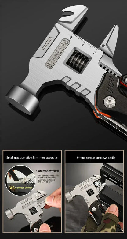 3-in-1 Handy Tool Set Pliers Hammer Wrench