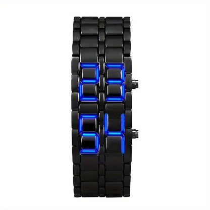 Colorful LED Flowing Digital Sports Watch