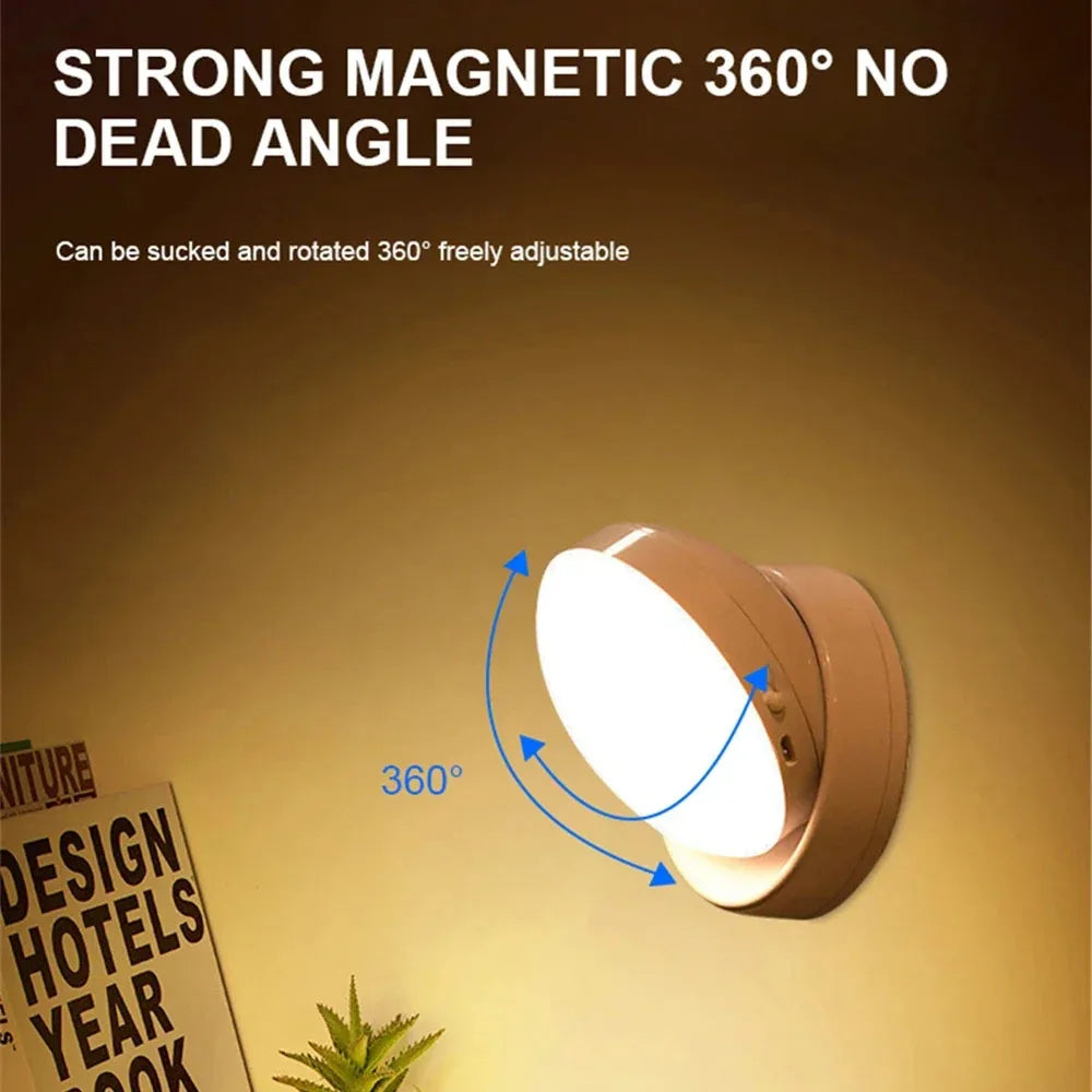 Bright LED Motion Night Light with Rotating Head