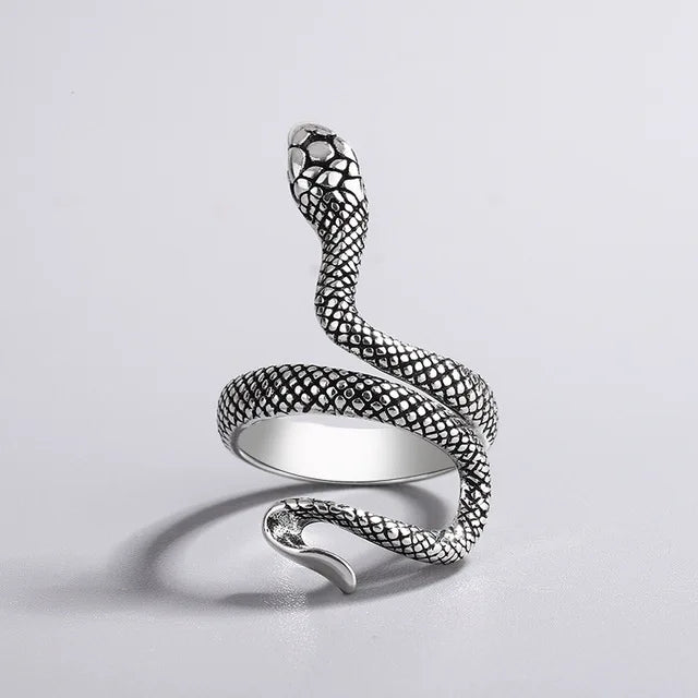 Stylish Snake Pattern Metal Ring