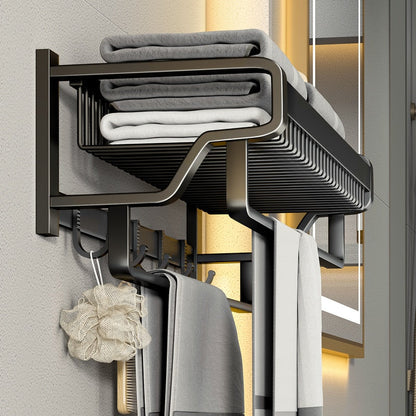 Sturdy Bathroom Towel Rack Storage Organizer - Luxicro