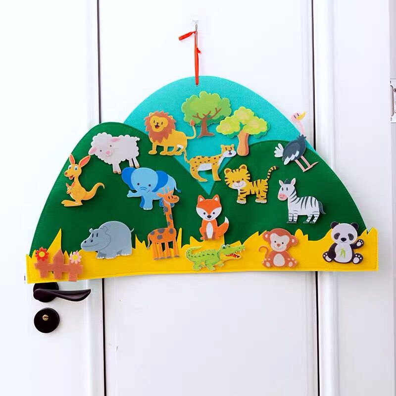 Vibrant Zoo Theme Wall Decoration