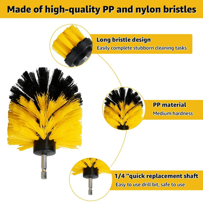 Practical 5PCS Drill Brush Cleaning Accessory Kit