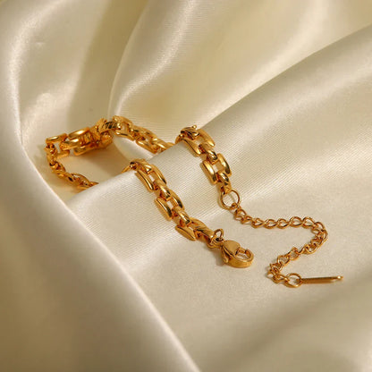 Delicate Thin 14k Gold Bar Bracelet