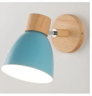 Rustic Wood Adjustable Wall Light