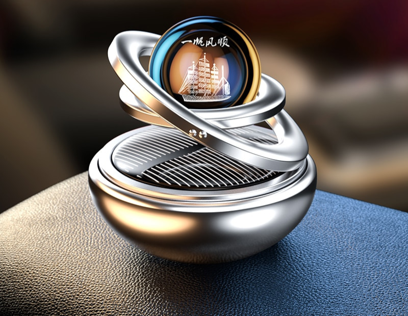Premium Solar Car Air Freshener with 360° Scent