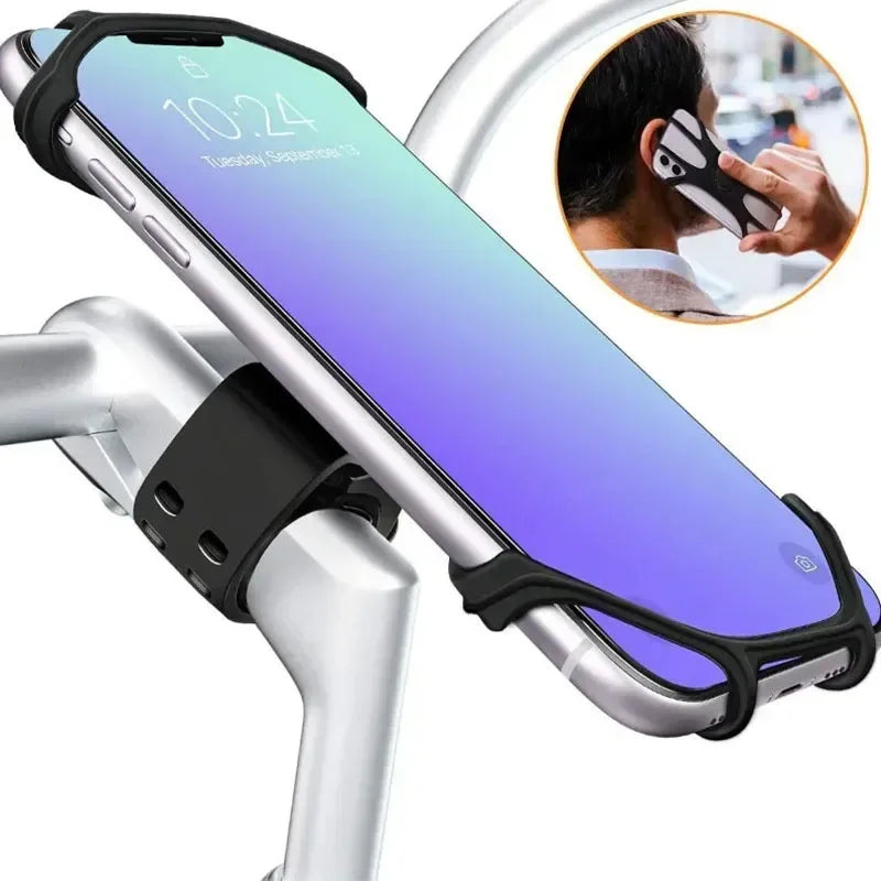 Adjustable Bike Phone Holder 360 Degree Soft Grip