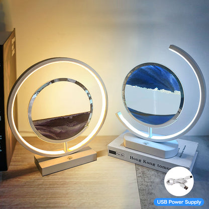 Colorful Flowing Sand 3D LED Table Lamp