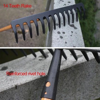 Strong Metal Yard Leaf Rake