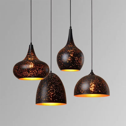 Rustic Chic Metal Hanging Lamp