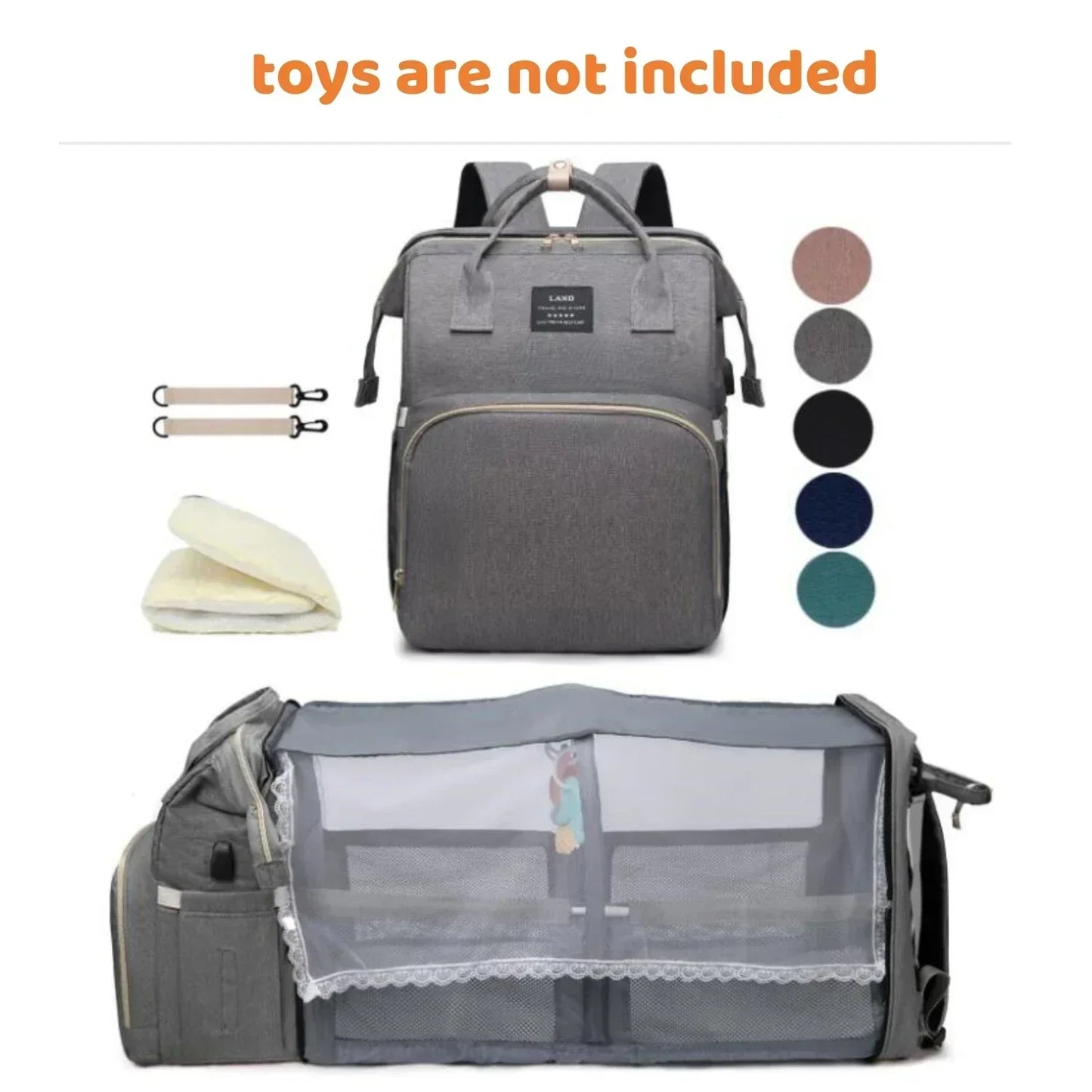 Portable Infant Backpack with Sleeping Bag
