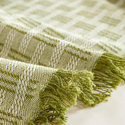 Plush Reversible Sofa Throw Blanket
