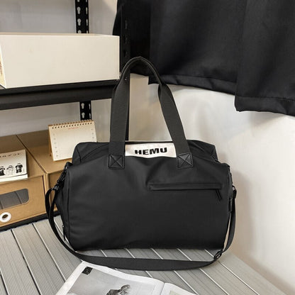 Large Capacity Leather Tote Handbag