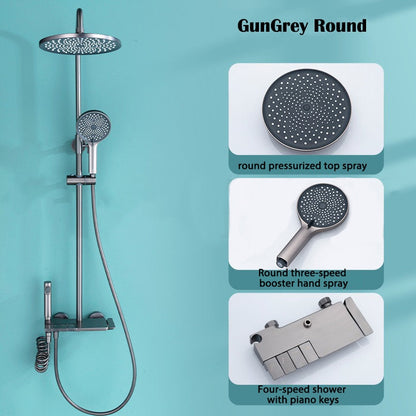 Deluxe Waterfall Shower Head Bath Kit