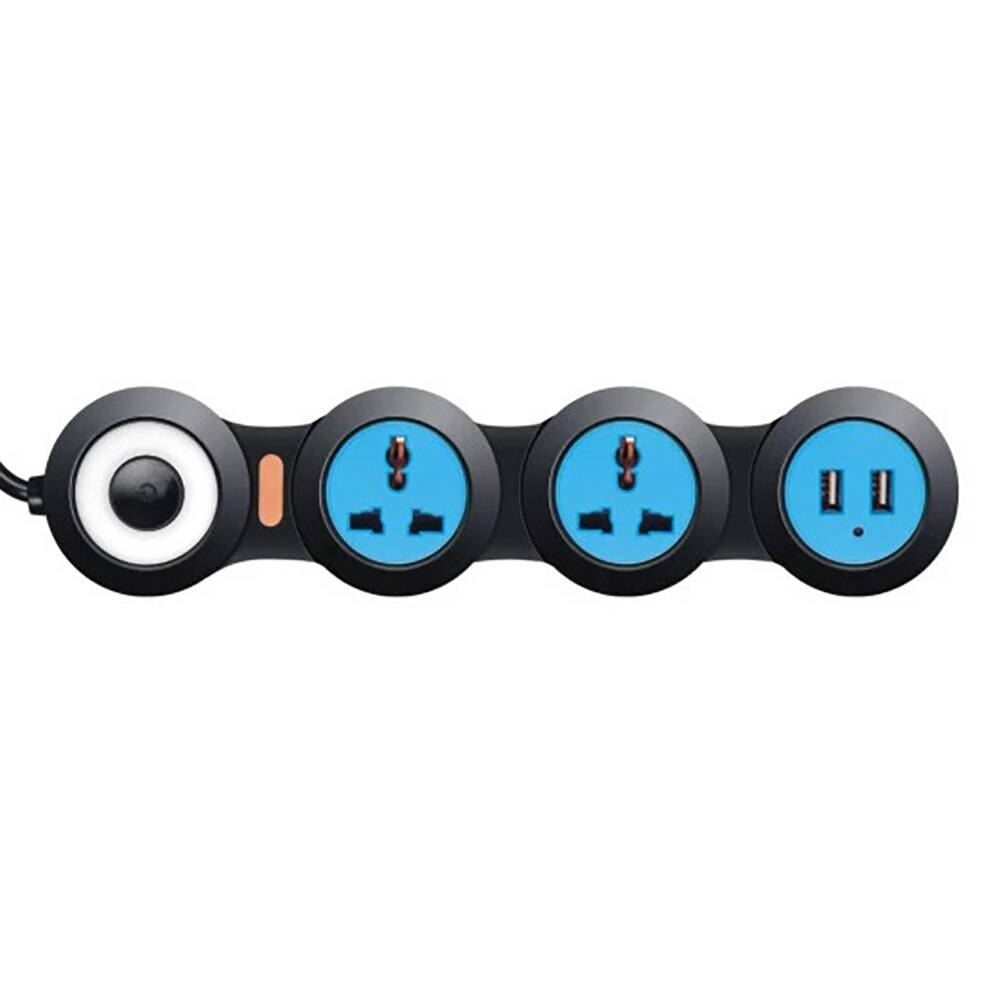 Compact Multi Plug Power Strip Extension Cord