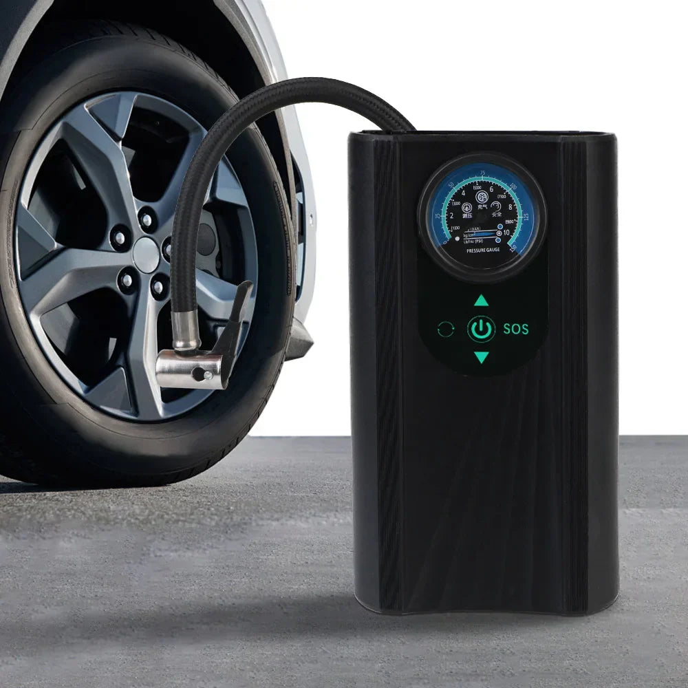 Portable 12V Car Tire Inflator Pump Kit - Luxicro