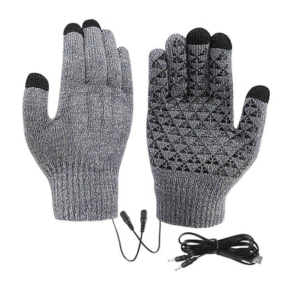 Warm Touchscreen Winter Cycling Gloves with USB Charging - Luxicro