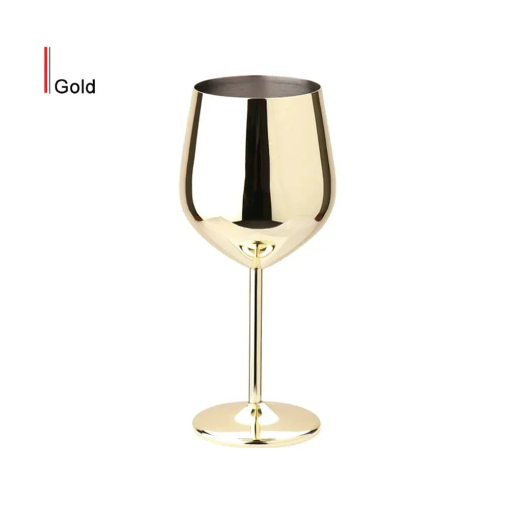 Premium Metal Wine Glass