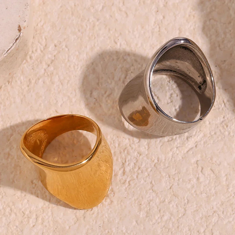 Premium 18k Gold Ocean Wave Ring