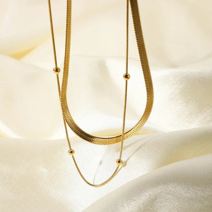 Luxury Bar Chain Stacked Necklace Set