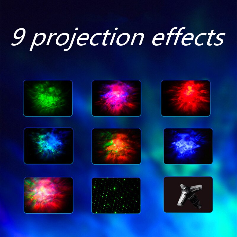 Colorful Space Orb Projection Table Lamp