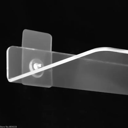 Clear Glass Wall Mount Shelf