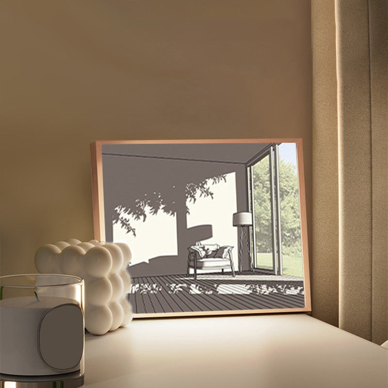 Colorful Modern 2D Art LED Table Lamp
