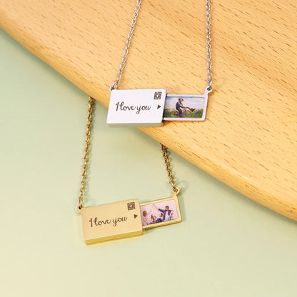 Personalized Photo Heart Locket Necklace