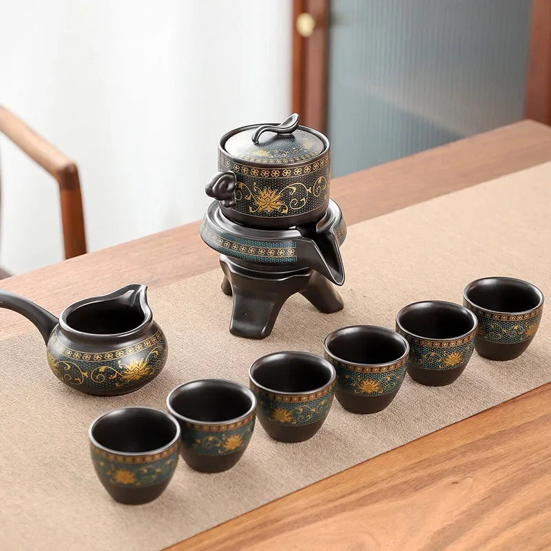 Traditional Asian Dragon Tea Set