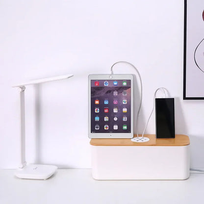 Compact Office Cord Storage Box
