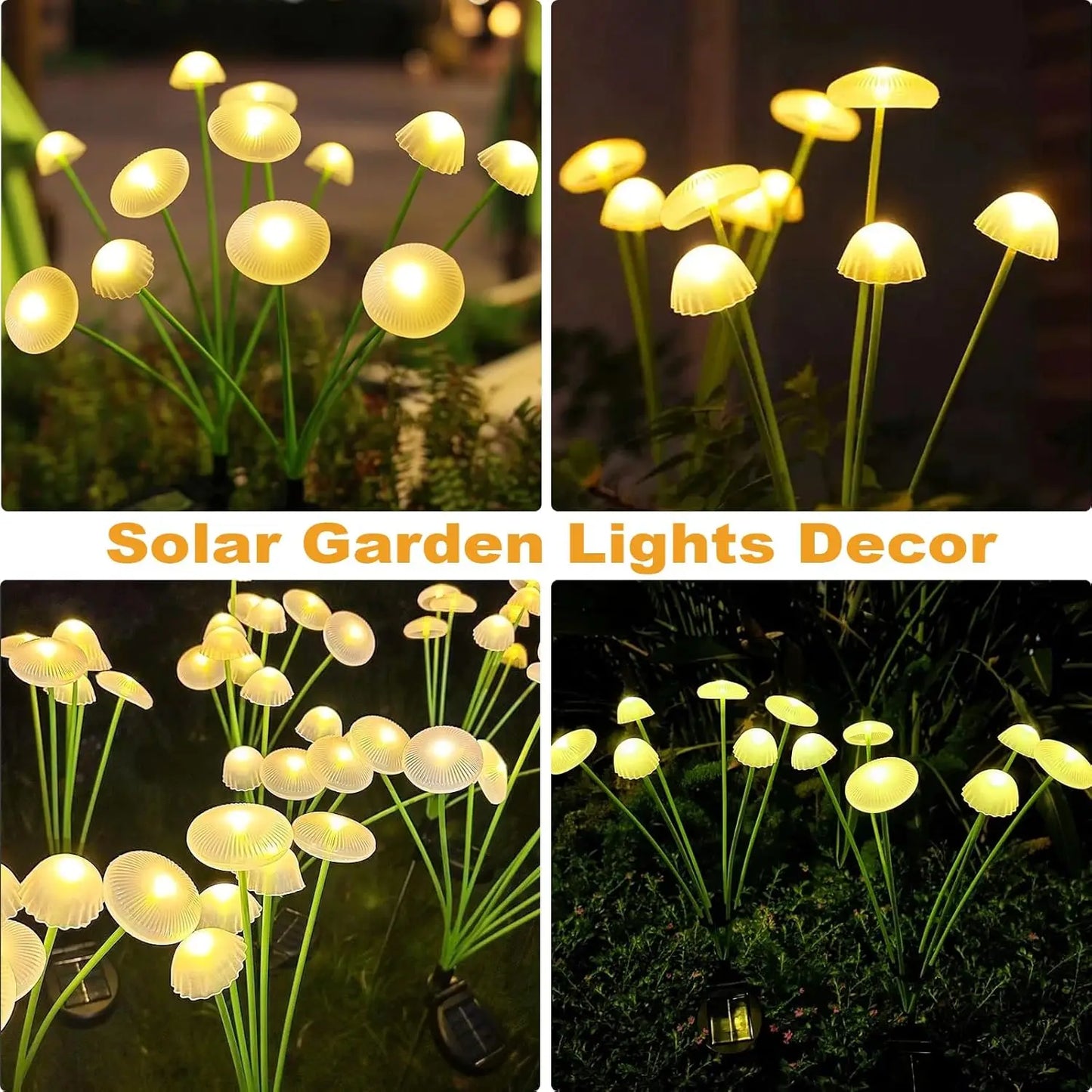 Bright Outdoor Solar Garden Light 6 LEDs