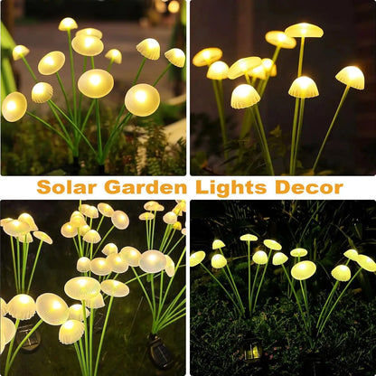 Bright Outdoor Solar Garden Light 6 LEDs