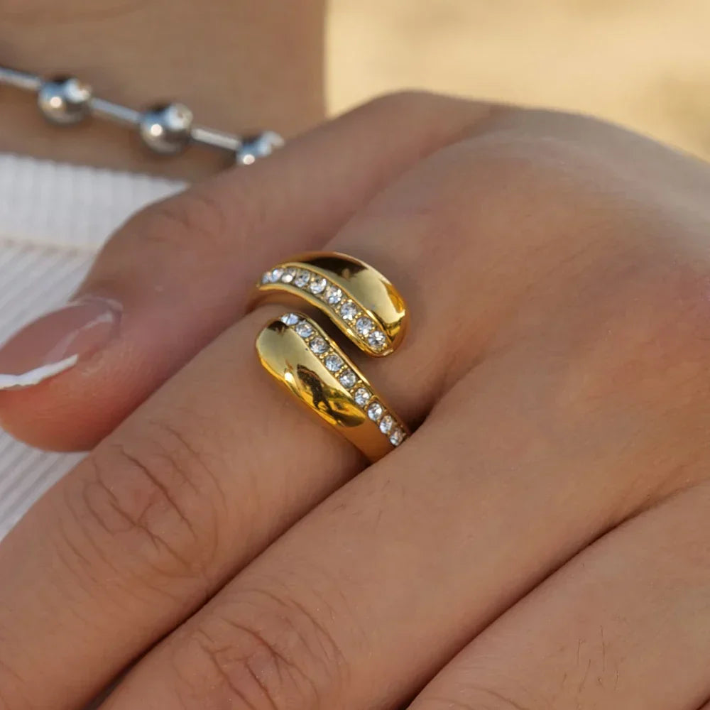 Luxury Crystal Fashion Wrap Ring