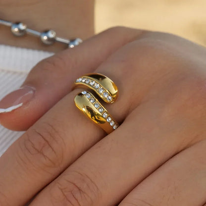 Luxury Crystal Fashion Wrap Ring