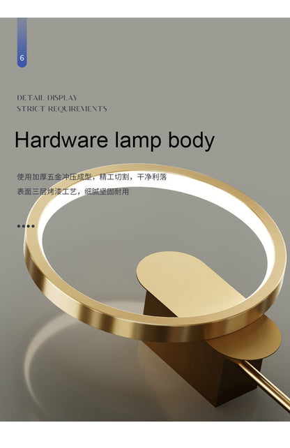 Contemporary LED Gold Sconce Wall Lamp 24W