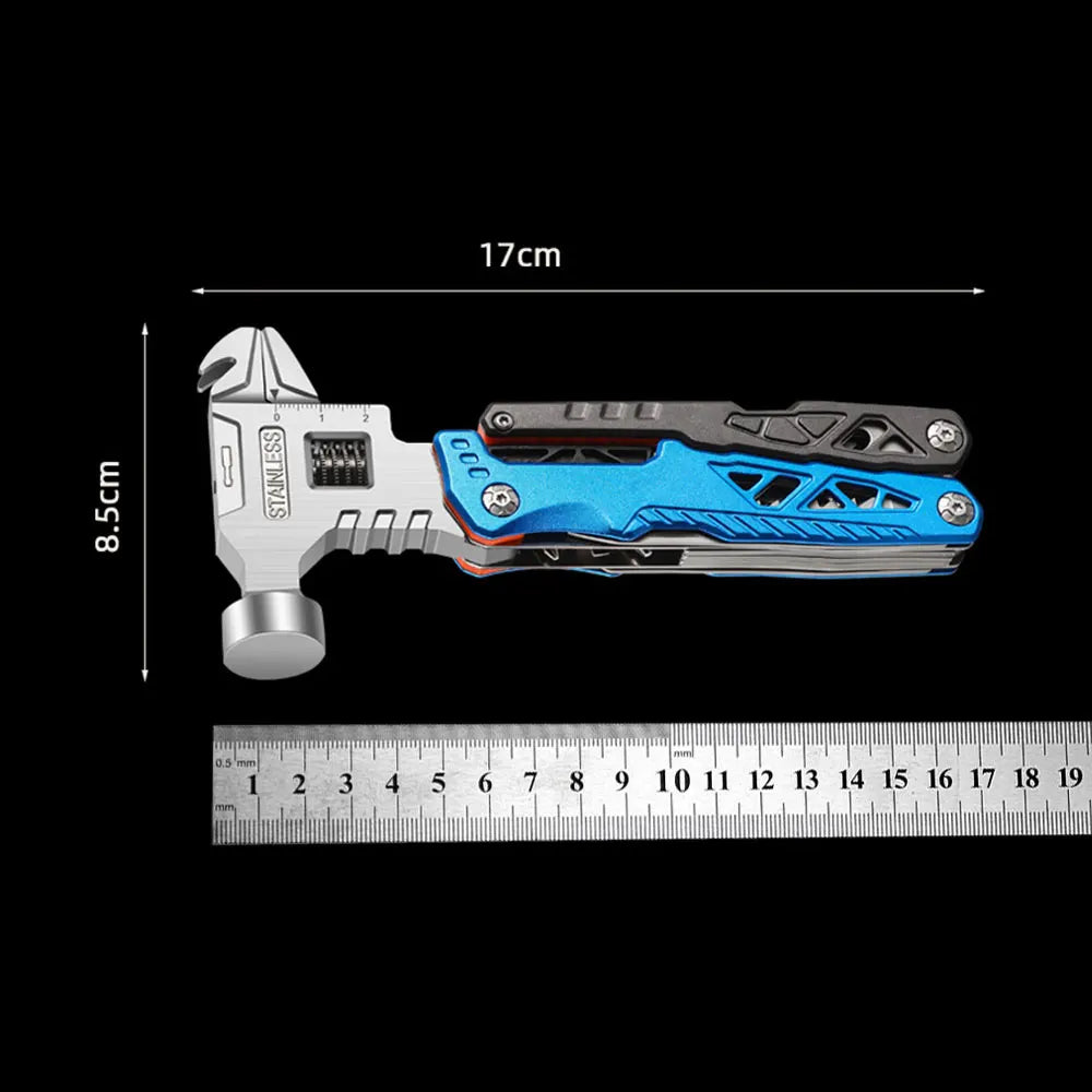 3-in-1 Handy Tool Set Pliers Hammer Wrench
