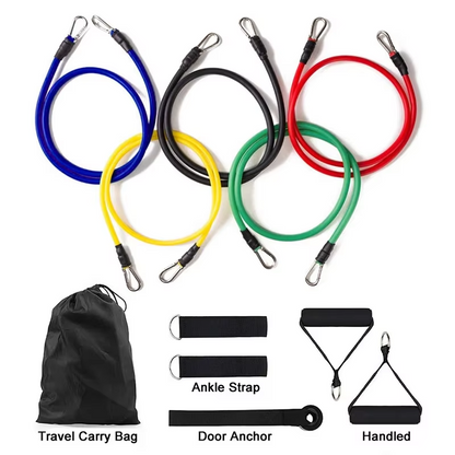 Premium 11pc Resistance Band Kit with Carry Case