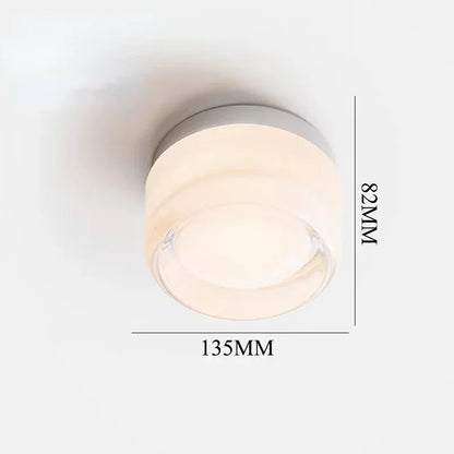 Circular Glass Modern Wall Light Fixture