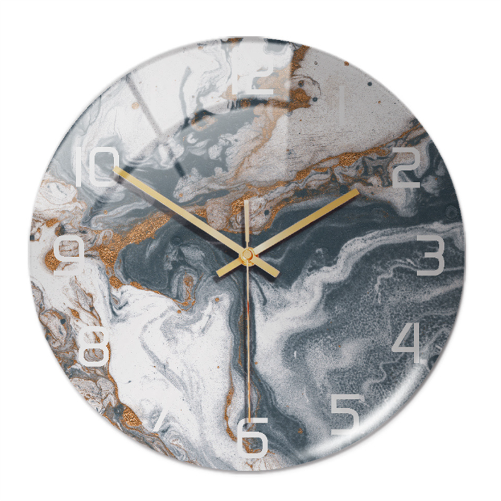 Elegant Silent Marble Wall Clock