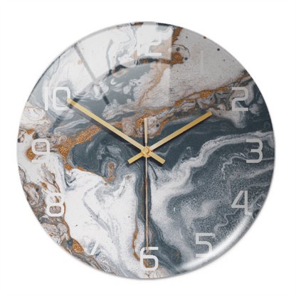Elegant Silent Marble Wall Clock