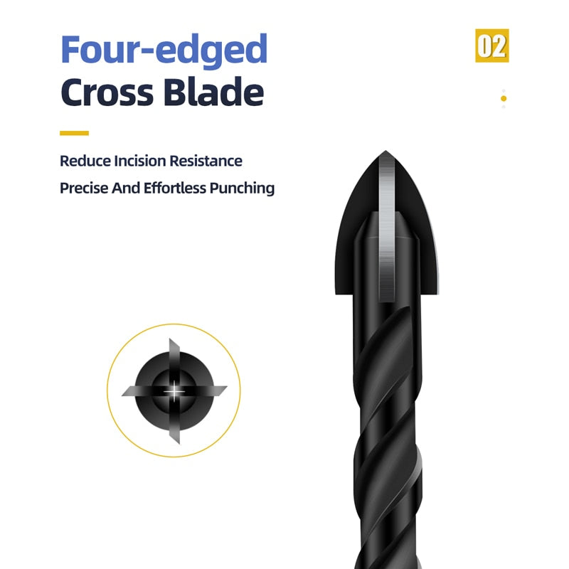 Professional High-Speed Cross Hex Drill Bit Set
