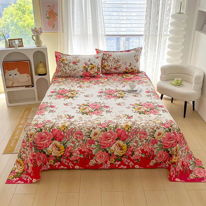 Comfortable Floral Pattern Bed Sheet Set