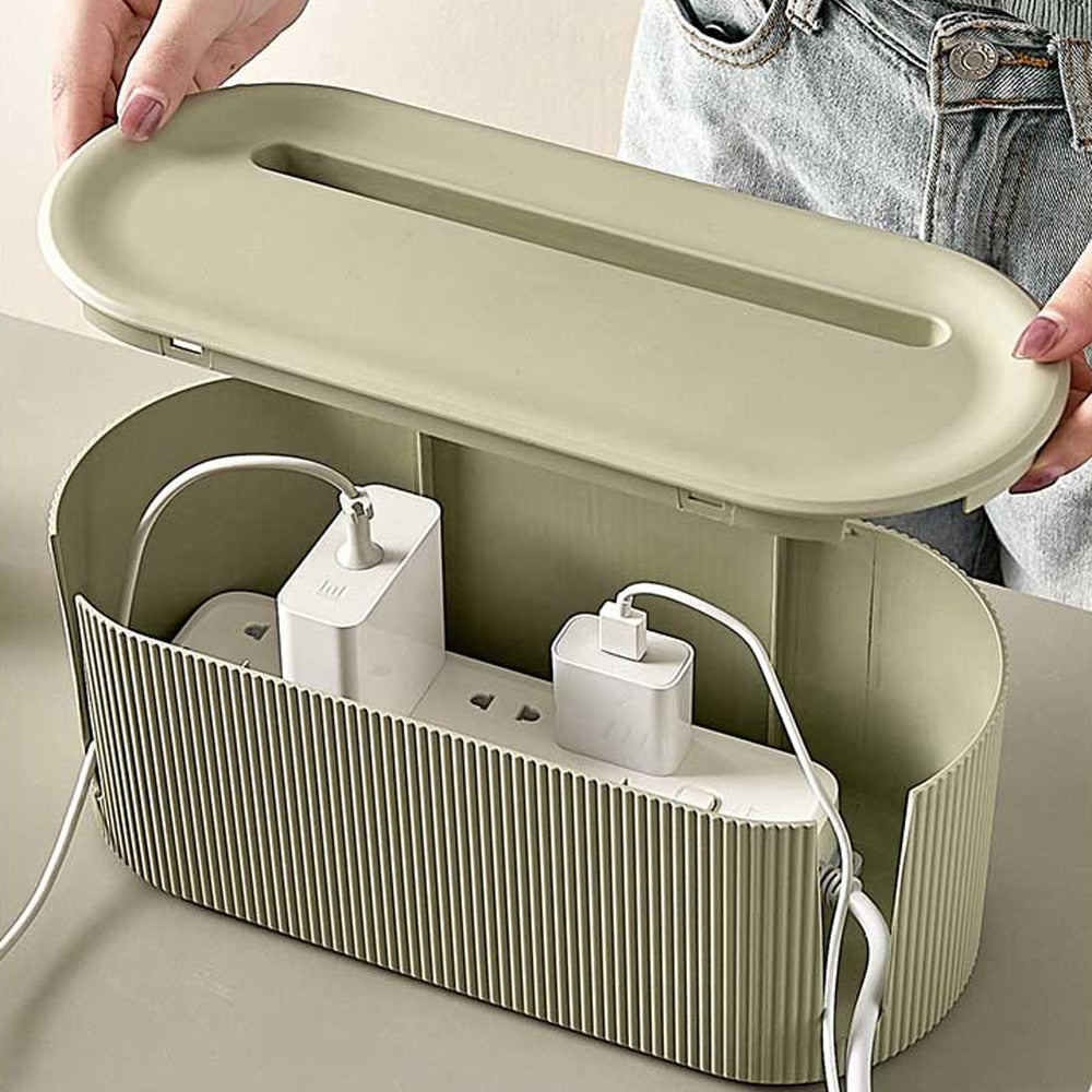 Neat Cord Storage Box Organizer - Luxicro