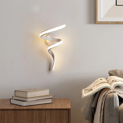 Simple LED Spiral Wall Light